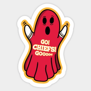 Ghost Kansas City Chiefs Sticker